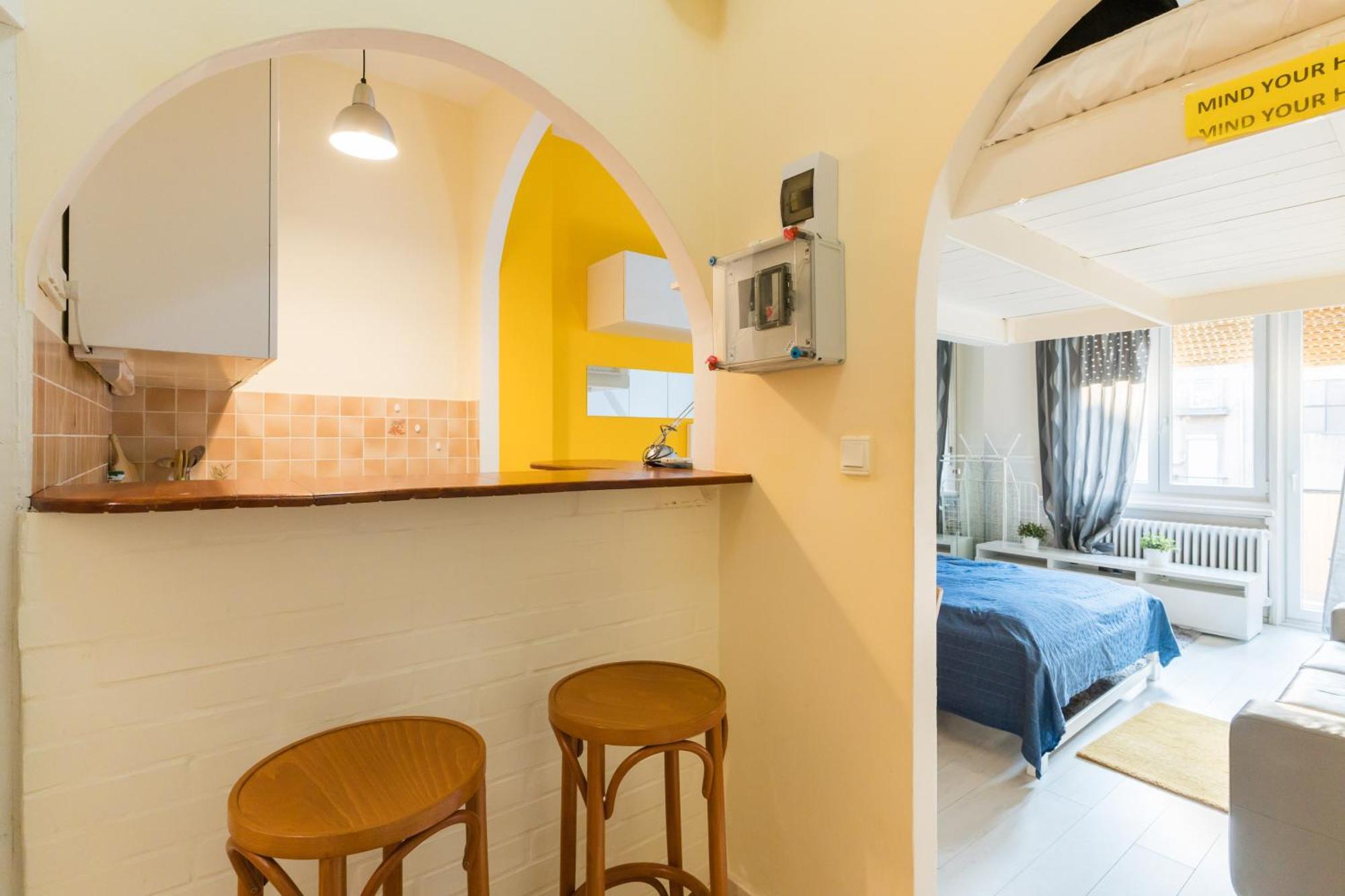 Sunny Studio With Balcony In Party District Budapest Exterior foto